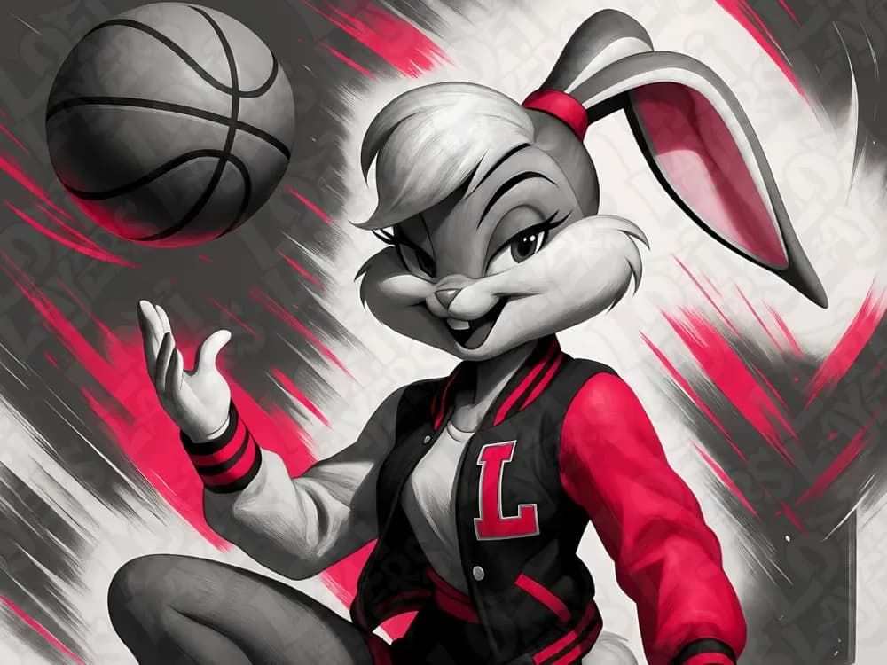 Lola Bunny Hueforge by LoFi Layers HueForge model: Lola Bunny Hueforge by LoFi Layers