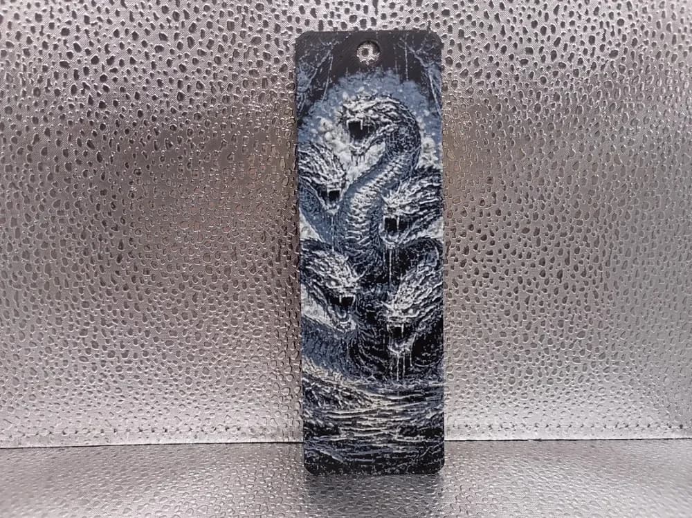 Hydra Bookmark – Hueforge by Borishotch Industries HueForge model: Hydra Bookmark – Hueforge by Borishotch Industries
