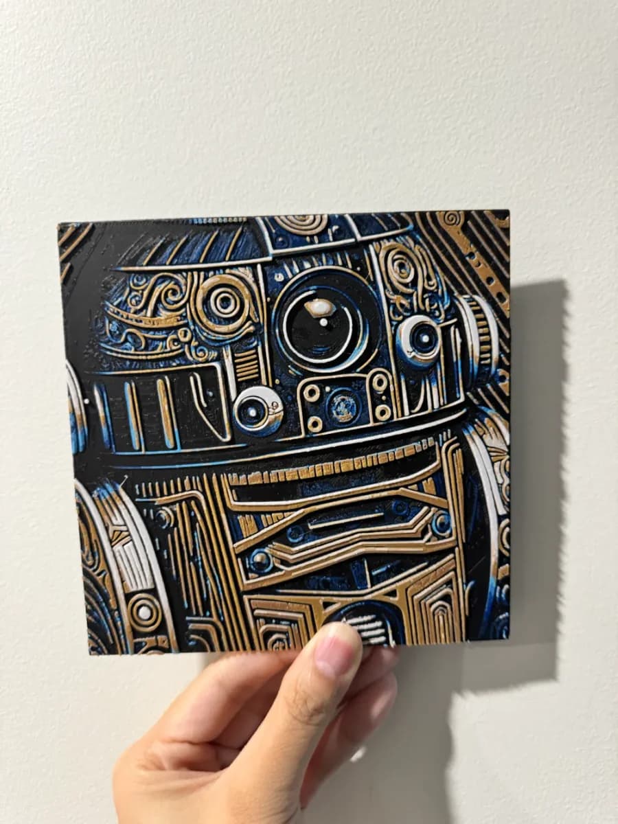 R2D2 Chicano Style - HueForge Print by cyanidesugar HueForge model: R2D2 Chicano Style - HueForge Print by cyanidesugar