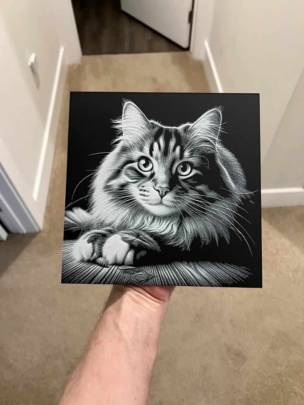Cat Hueforge by RP47 Designs HueForge model: Cat Hueforge by RP47 Designs