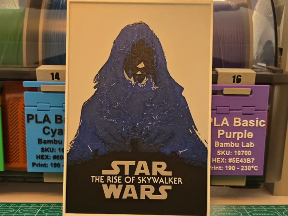 HueForge model: Star Wars: The Rise of Skywalker - Hueforge Art by Lumpy3D