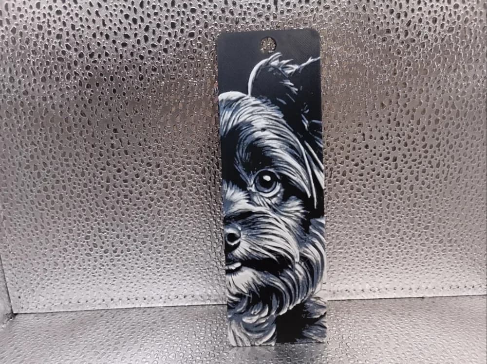 Yorkiepoo Bookmark – Hueforge by Borishotch Industries HueForge model: Yorkiepoo Bookmark – Hueforge by Borishotch Industries