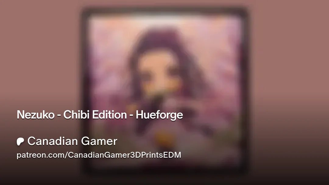 Nezuko - Chibi Edition - Hueforge by Canadian Gamer HueForge model: Nezuko - Chibi Edition - Hueforge by Canadian Gamer
