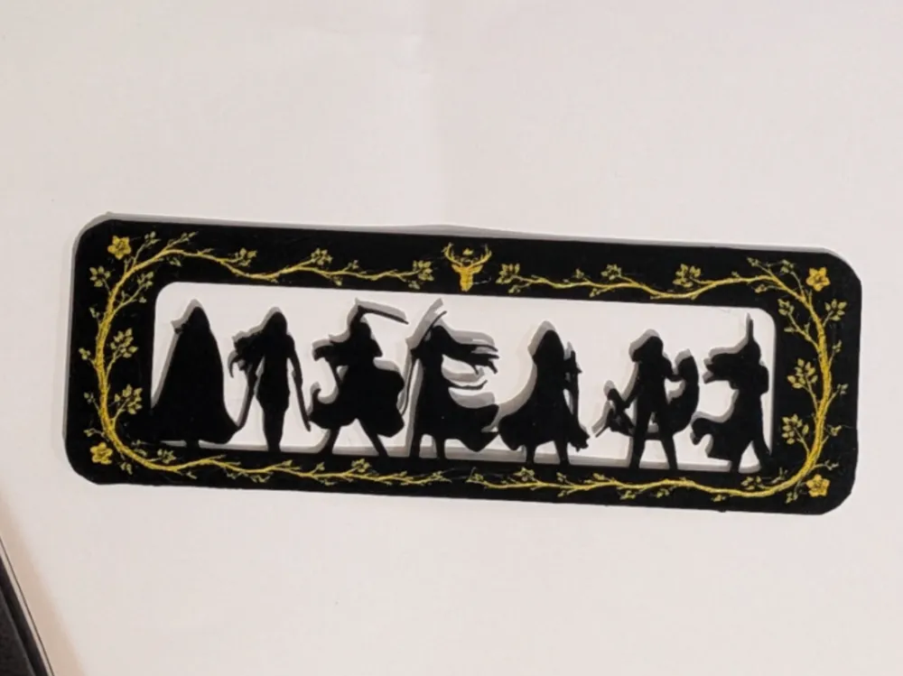 Aelin Galathynius silhouettes Bookmark Aelin Galathynius silhouettes Bookmark