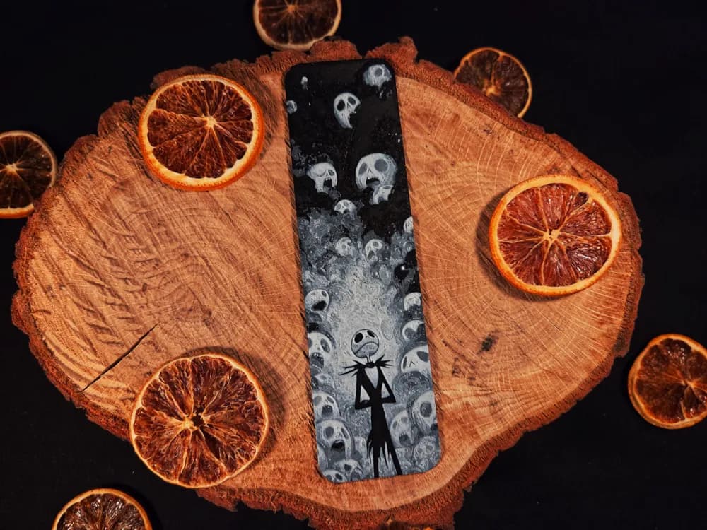 Jack Skellington inspired bookmark 1 Jack Skellington inspired bookmark 1
