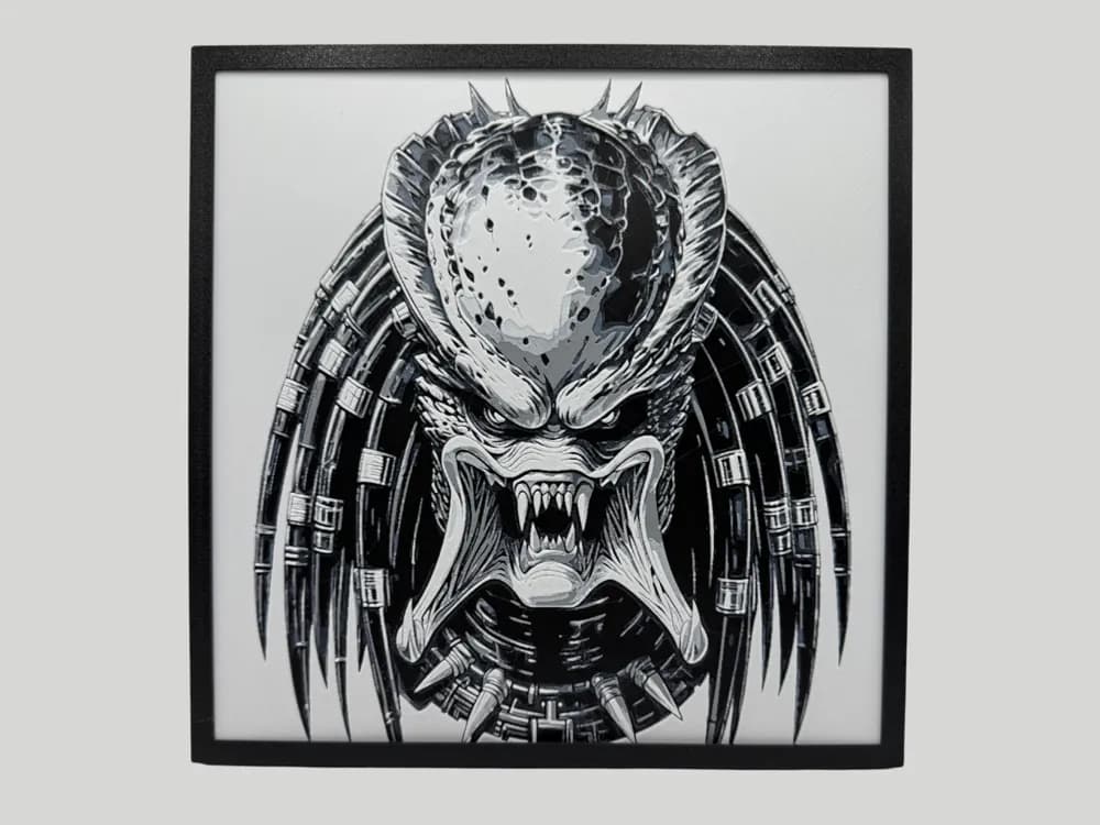 The Predator - No Mask by Canadian Gamer HueForge model: The Predator - No Mask by Canadian Gamer
