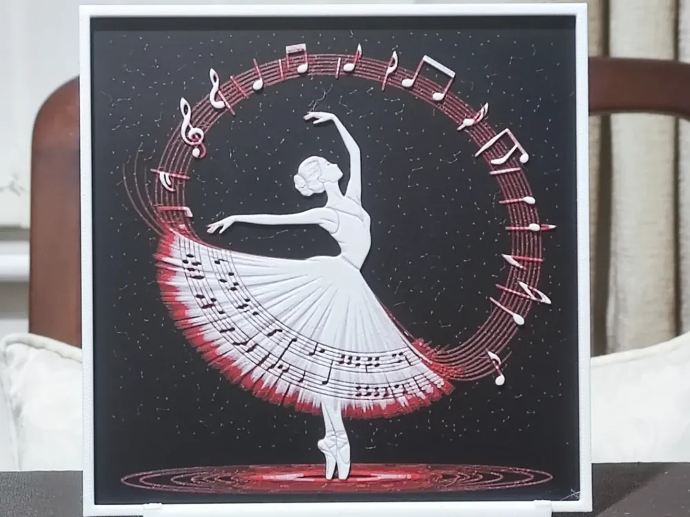 Music & Dance - HueForge 3 Color by BoDad HueForge model: Music & Dance - HueForge 3 Color by BoDad