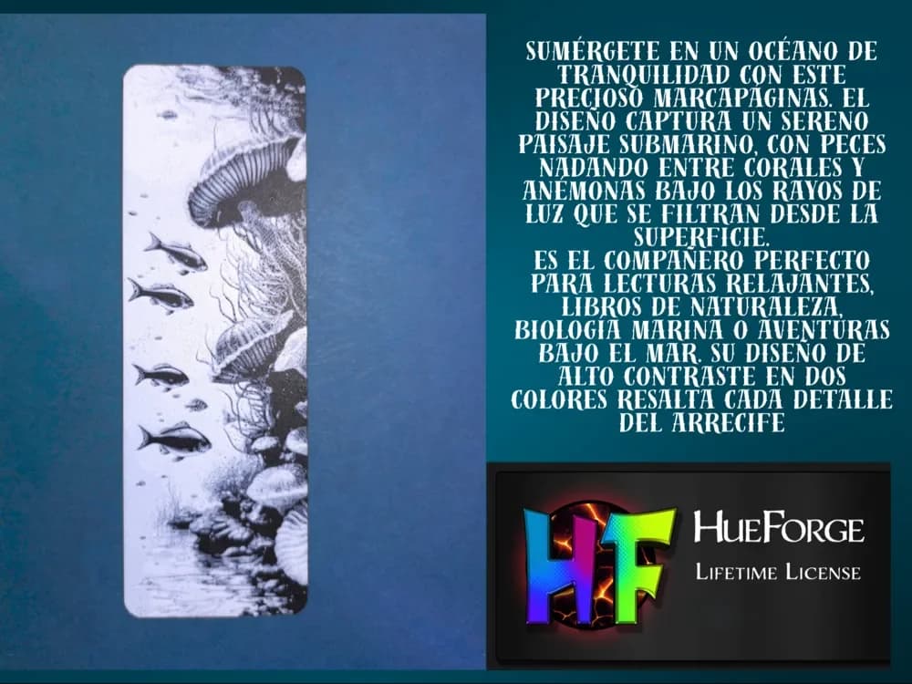 Bookmark Deep Ocean v3 by FYTY112 HueForge model: Bookmark Deep Ocean v3 by FYTY112