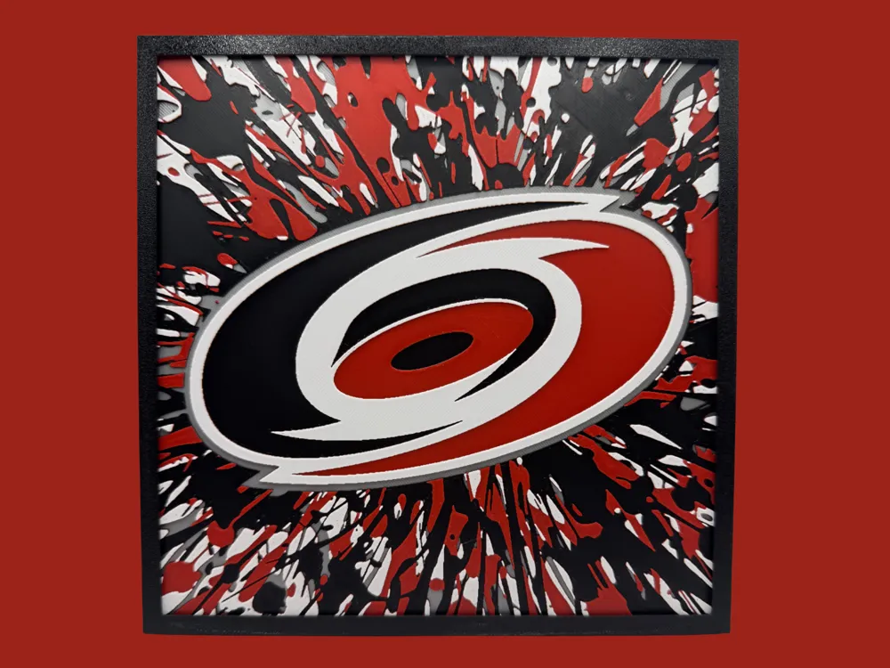 Carolina Hurricanes - NHL Series 2 by Canadian Gamer HueForge model: Carolina Hurricanes - NHL Series 2 by Canadian Gamer