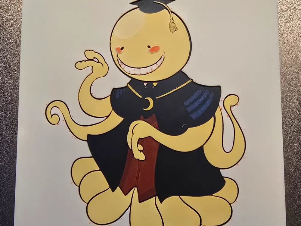 Assassination Classroom - Koro Sensei Hueforge by 3D-Mentiel HueForge model: Assassination Classroom - Koro Sensei Hueforge by 3D-Mentiel