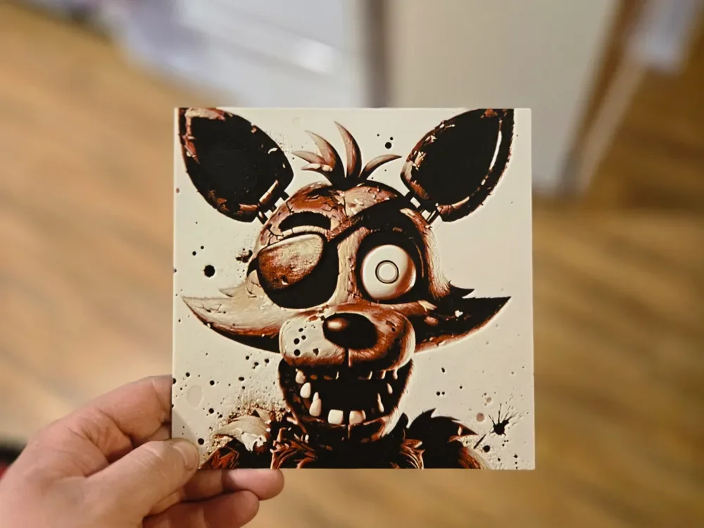 Graffiti Foxy Hueforge by 3Ree Printing HueForge model: Graffiti Foxy Hueforge by 3Ree Printing