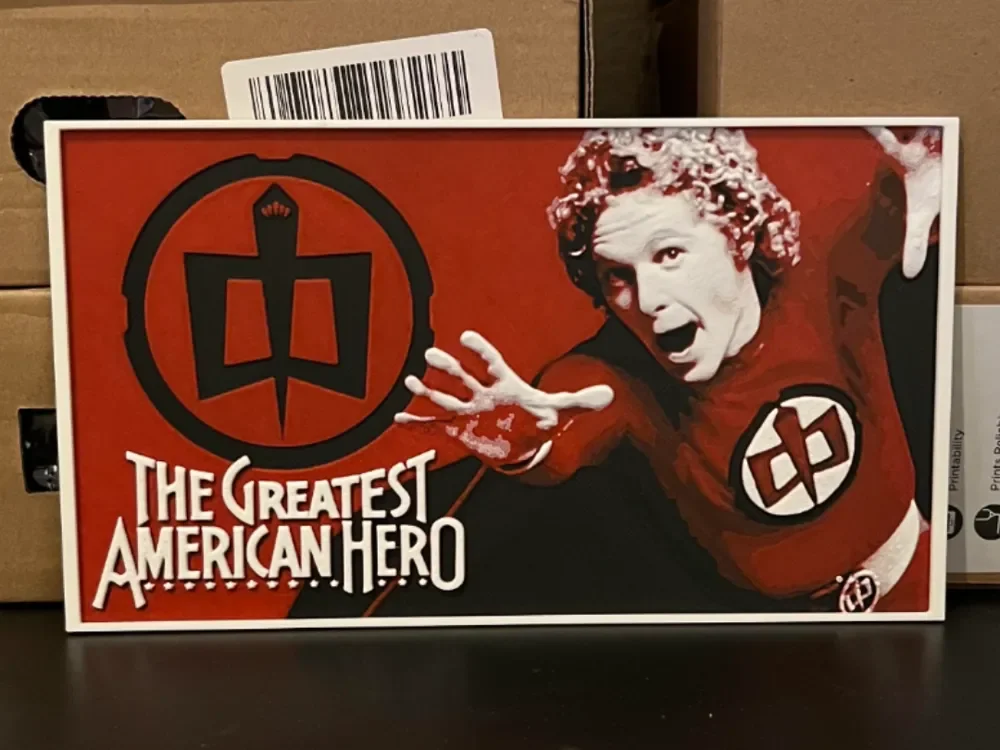 The Greatest American Hero Hueforge by Estiv HueForge model: The Greatest American Hero Hueforge by Estiv