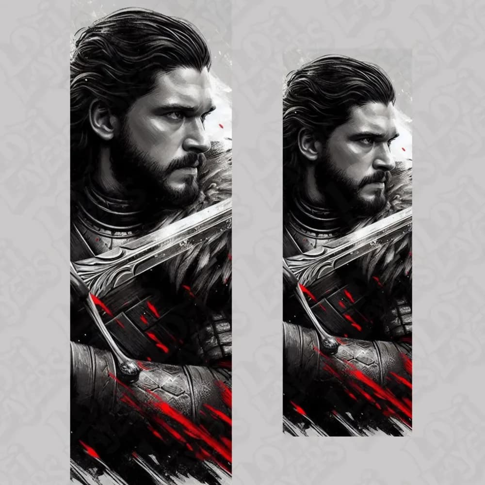 Jon Snow Bookmark Hueforge by LoFi Layers HueForge model: Jon Snow Bookmark Hueforge by LoFi Layers