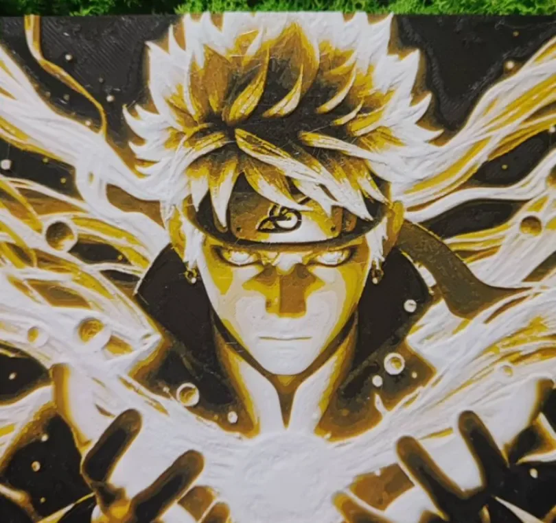 Power of uzumaki by Garuda3D HueForge model: Power of uzumaki by Garuda3D
