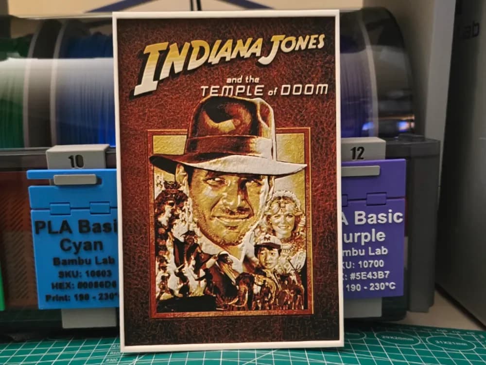 Indiana Jones and the Temple of Doom - Hueforge by Lumpy3D HueForge model: Indiana Jones and the Temple of Doom - Hueforge by Lumpy3D