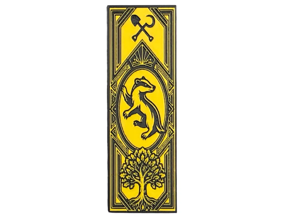 Hogwarts Hufflepuff House Bookmark by The SkyLab 3D HueForge model: Hogwarts Hufflepuff House Bookmark by The SkyLab 3D