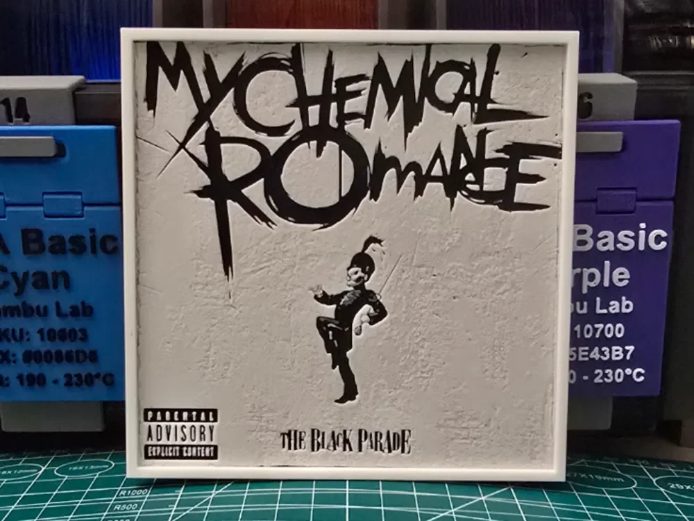 HueForge model: My Chemical Romance "Black Parade" - Hueforge Art by Lumpy3D