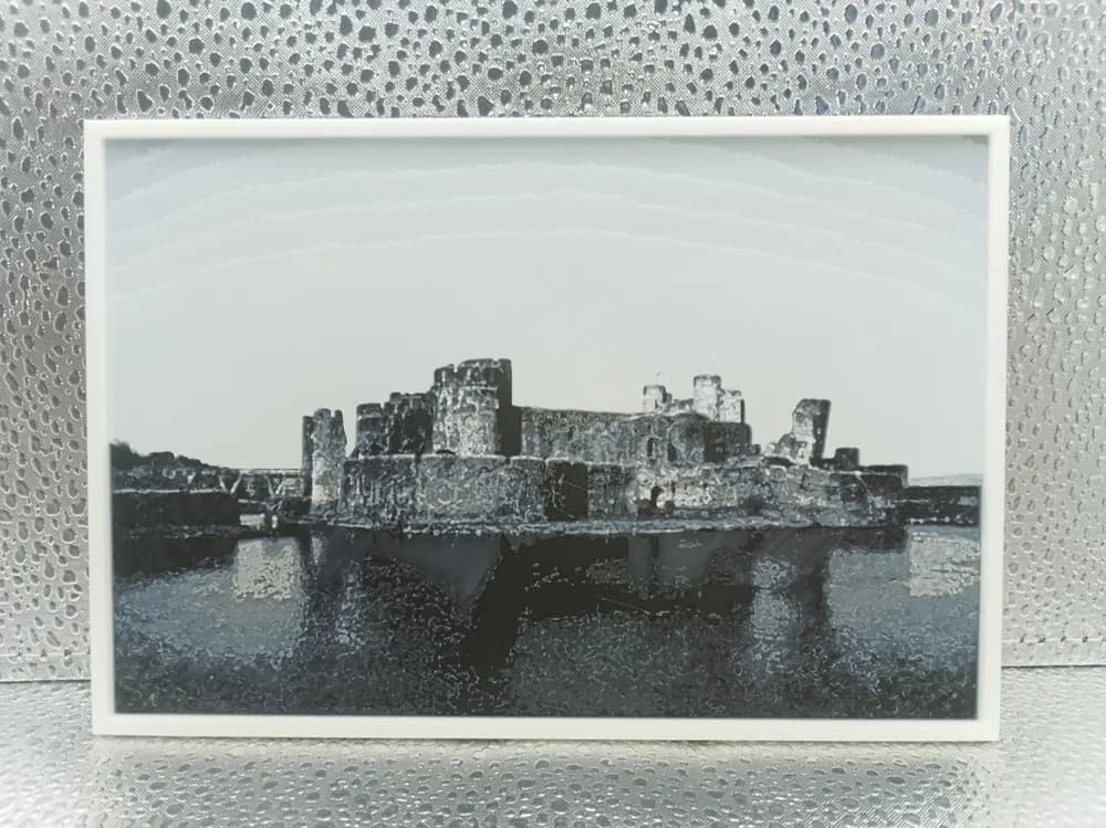 Caerphilly Castle - Hueforge by Borishotch Industries HueForge model: Caerphilly Castle - Hueforge by Borishotch Industries