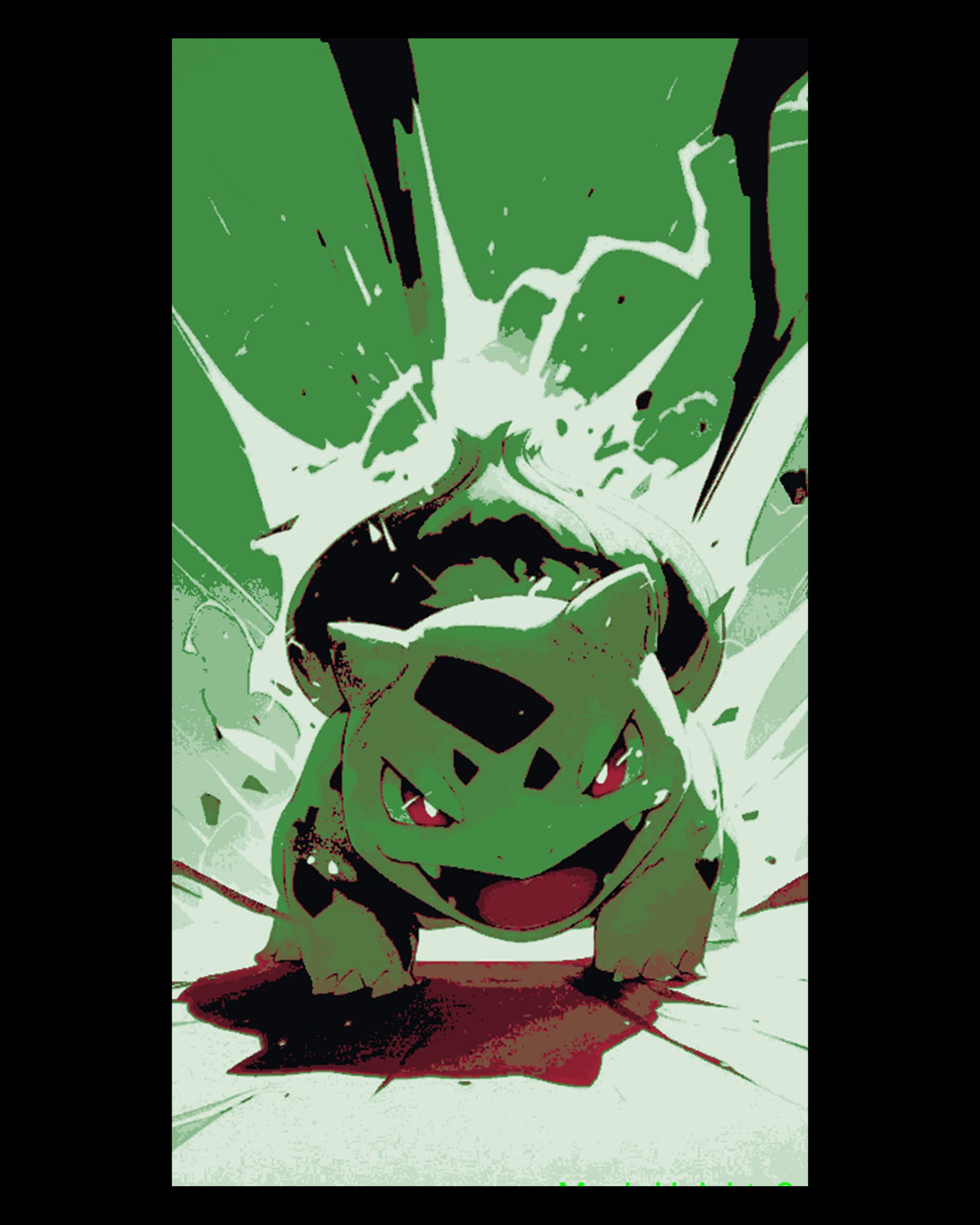 Fanart - Bulbasaur ready to protect - Pokémon Hueforge Art by BooneCo3d HueForge model: Fanart - Bulbasaur ready to protect - Pokémon Hueforge Art by BooneCo3d