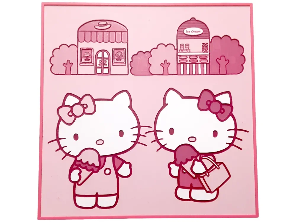 Hello Kitty and Mimmy Hueforge Sisters Pink Decor by Elsie Moonshadow HueForge model: Hello Kitty and Mimmy Hueforge Sisters Pink Decor by Elsie Moonshadow