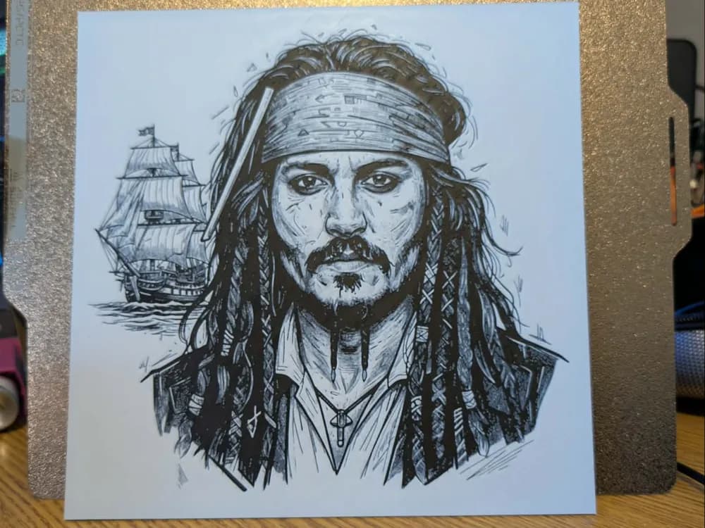 Jack Sparrow - Jonny Depp - Hueforge Jack Sparrow - Jonny Depp - Hueforge