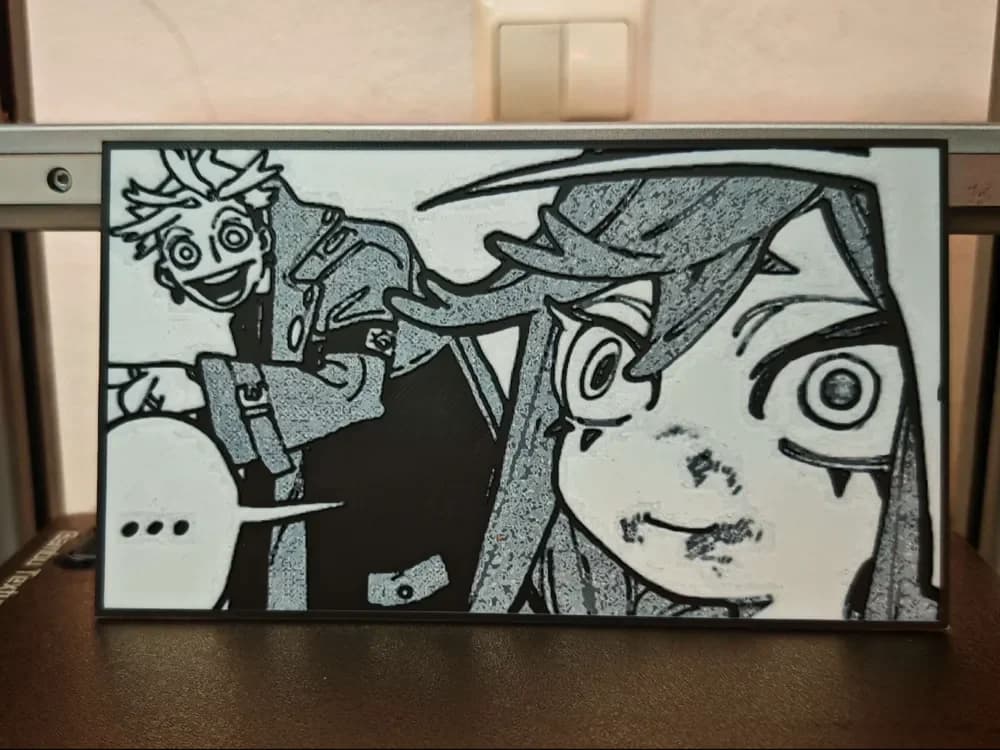 HueForge model: Gachiakuta - Enjin and Riyou hueforge by bzz999