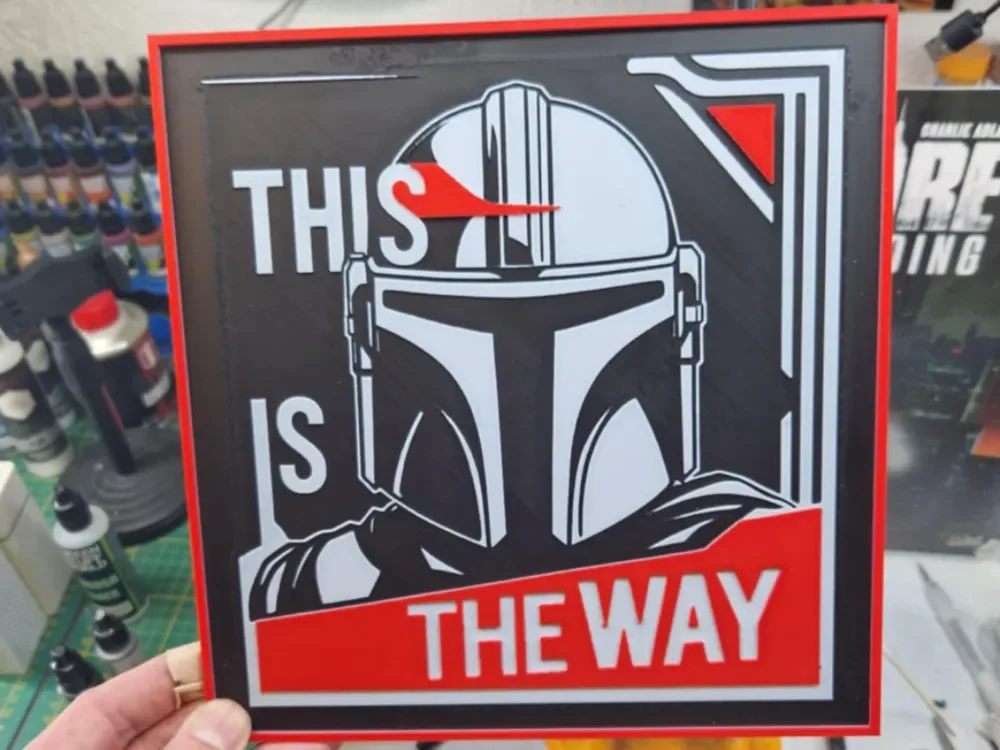 The Mandalorian Hueforge - This is the way by Dakiren HueForge model: The Mandalorian Hueforge - This is the way by Dakiren