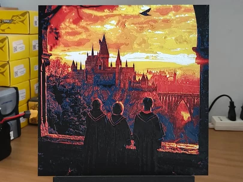 Hogwarts Harry Potter HueForge by enricoRE HueForge model: Hogwarts Harry Potter HueForge by enricoRE