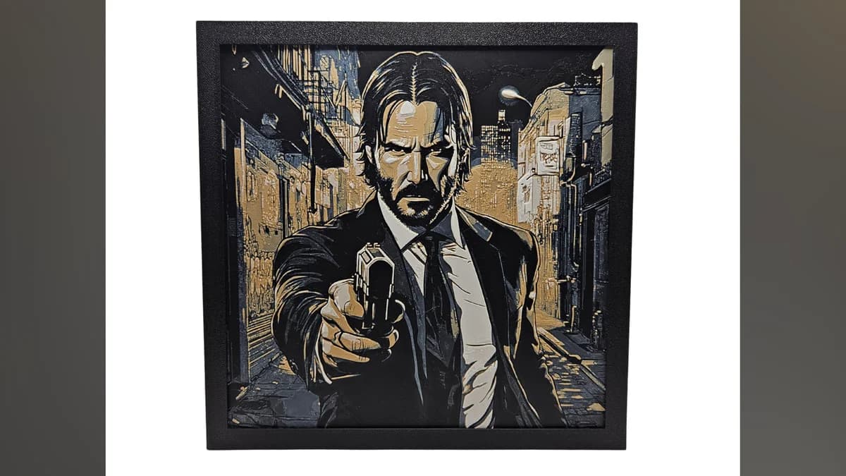 HueForge model: Welcome Pack - John Wick by Canadian Gamer