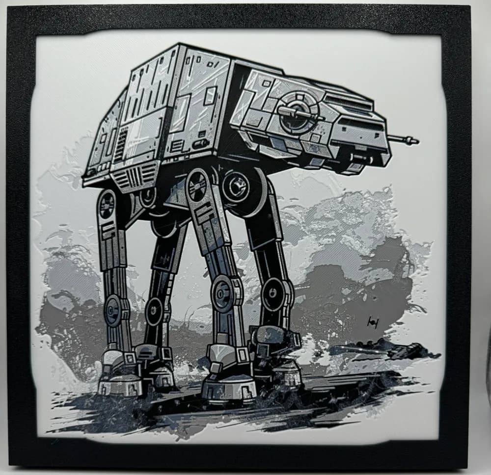 AT-AT - Star Wars Hueforge by Canadian Gamer HueForge model: AT-AT - Star Wars Hueforge by Canadian Gamer