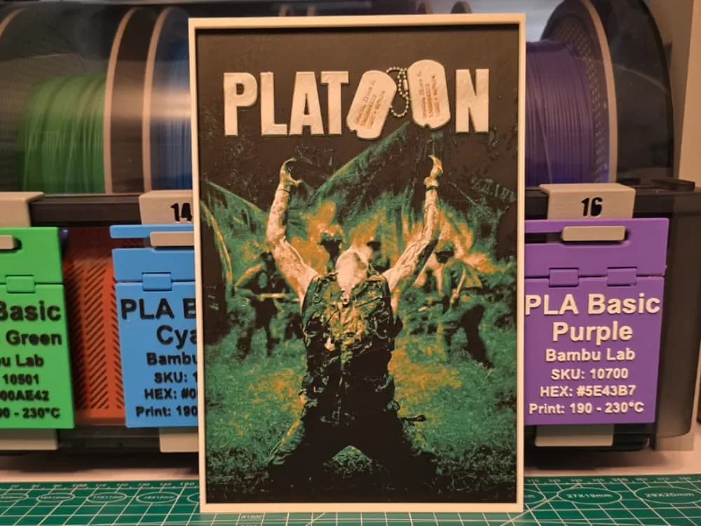 Platoon Movie Poster - Hueforge Art