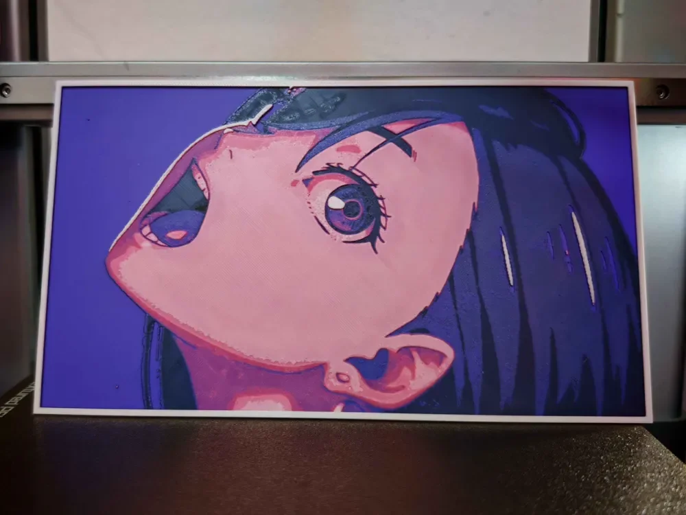 HueForge model: Dandadan - Momo hueforge by bzz999