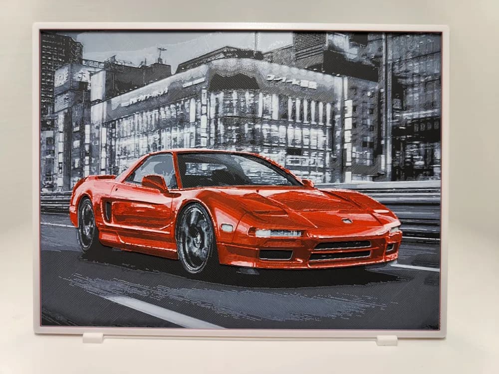 Honda NSX - Hueforge by BeaN HueForge model: Honda NSX - Hueforge by BeaN