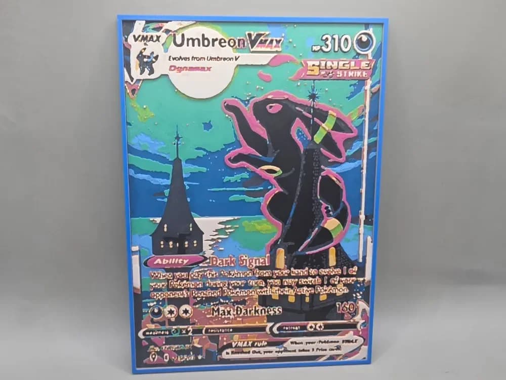 Umbreon VMAX - HueForge by keko HueForge model: Umbreon VMAX - HueForge by keko