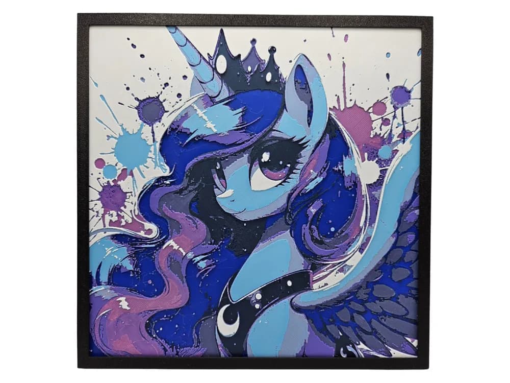 Princess Luna (Nightmare Moon) by BusyKikiBee HueForge model: Princess Luna (Nightmare Moon) by BusyKikiBee