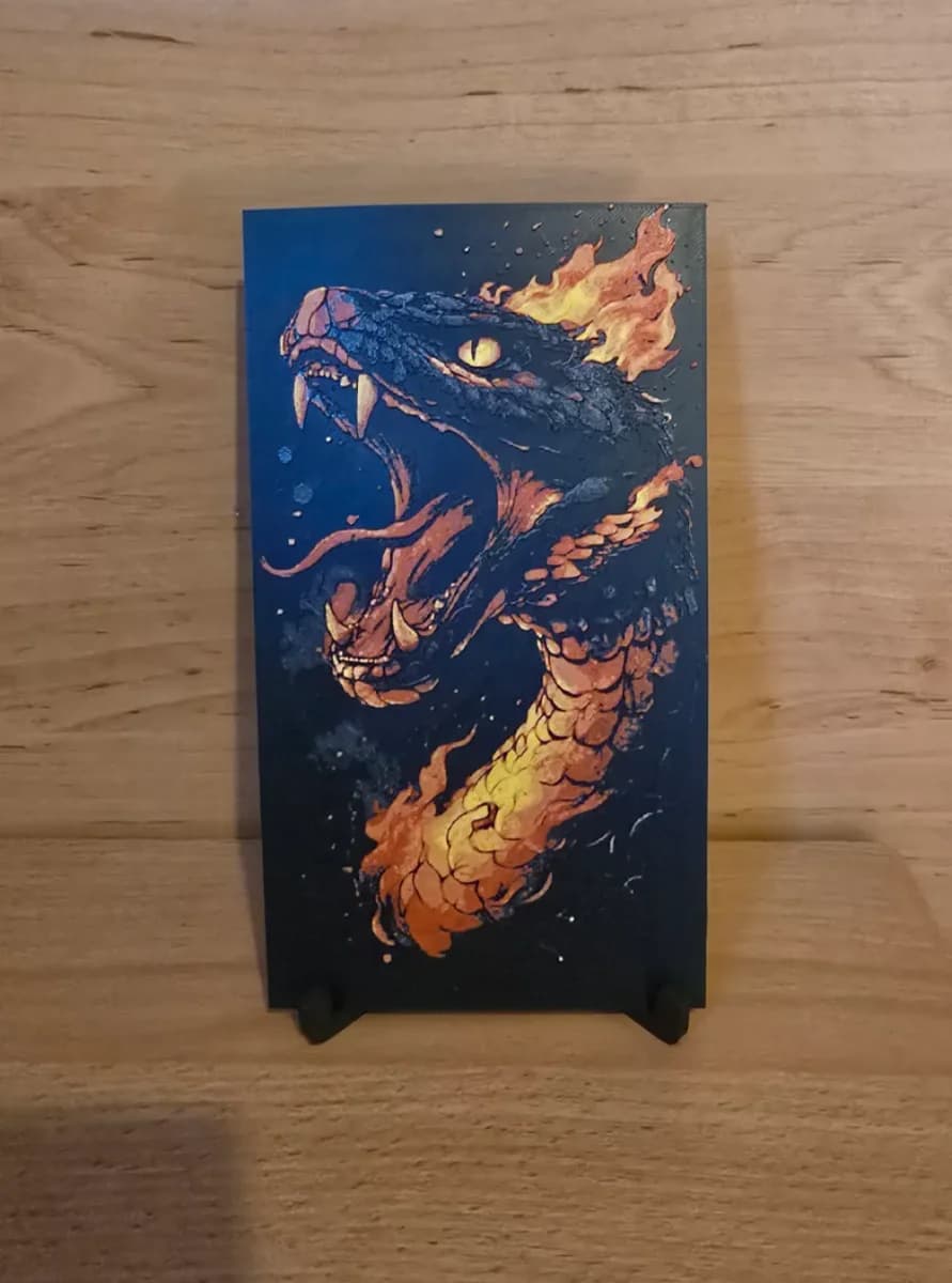 Snake Fire Hueforge by Kactus Fpv HueForge model: Snake Fire Hueforge by Kactus Fpv