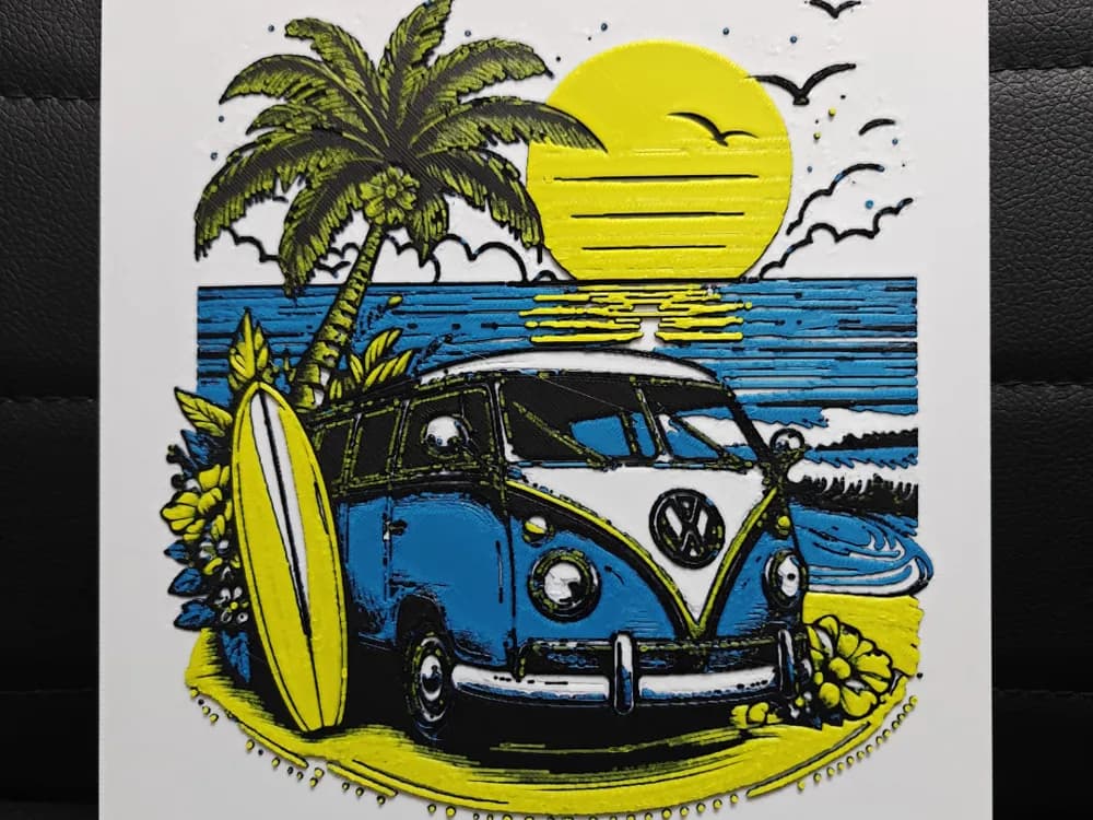 VW Hippie Van by TheHueforgeLady HueForge model: VW Hippie Van by TheHueforgeLady