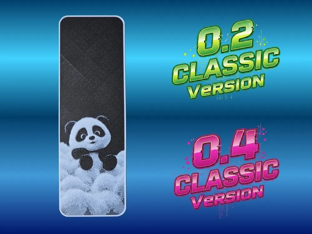 Panda Bear Bookmark by Atrus Design HueForge model: Panda Bear Bookmark by Atrus Design