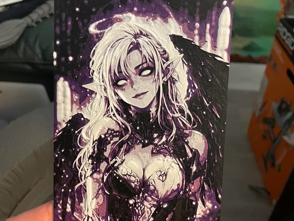 Elf Angel Hueforge by Advancedtechworldwide HueForge model: Elf Angel Hueforge by Advancedtechworldwide