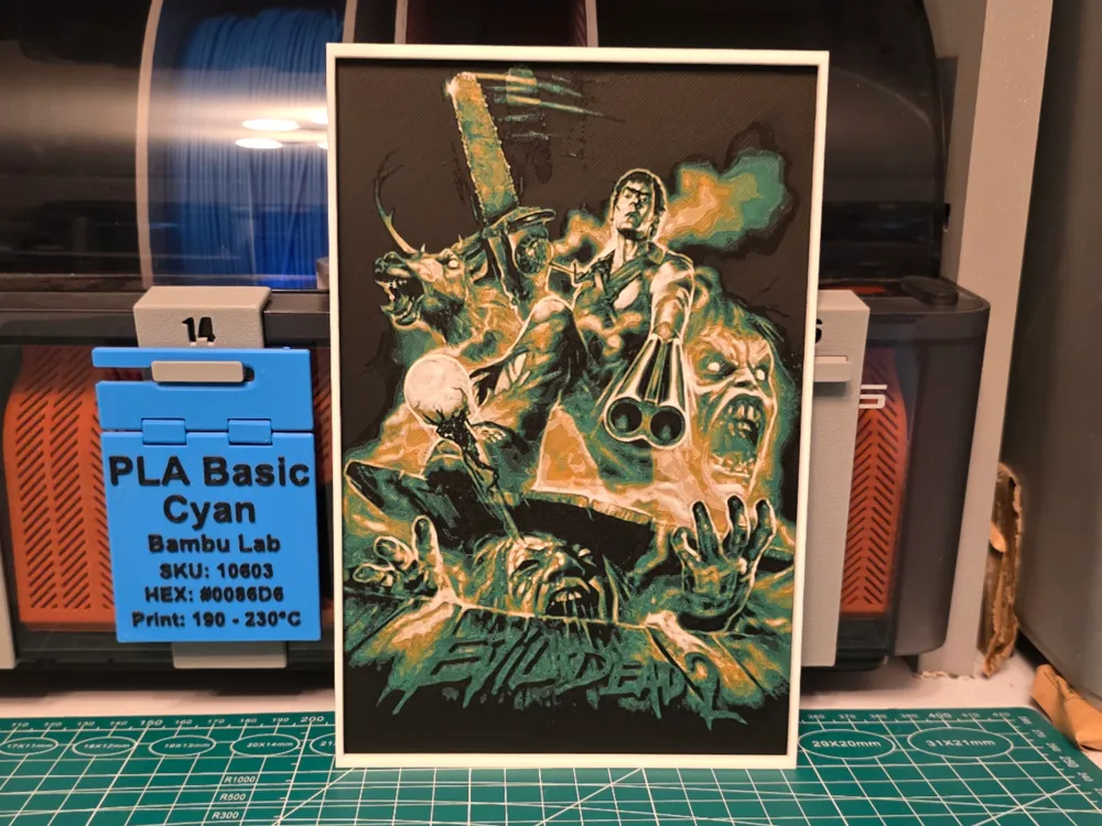 Evil dead 2 Movie Poster V2 - Hueforge Art Evil dead 2 Movie Poster V2 - Hueforge Art