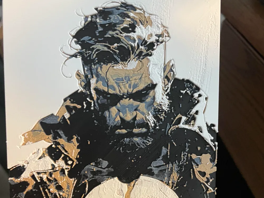 Punisher Hueforge by Advancedtechworldwide HueForge model: Punisher Hueforge by Advancedtechworldwide