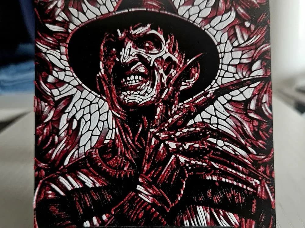 Freddy Krueger glass Freddy Krueger glass