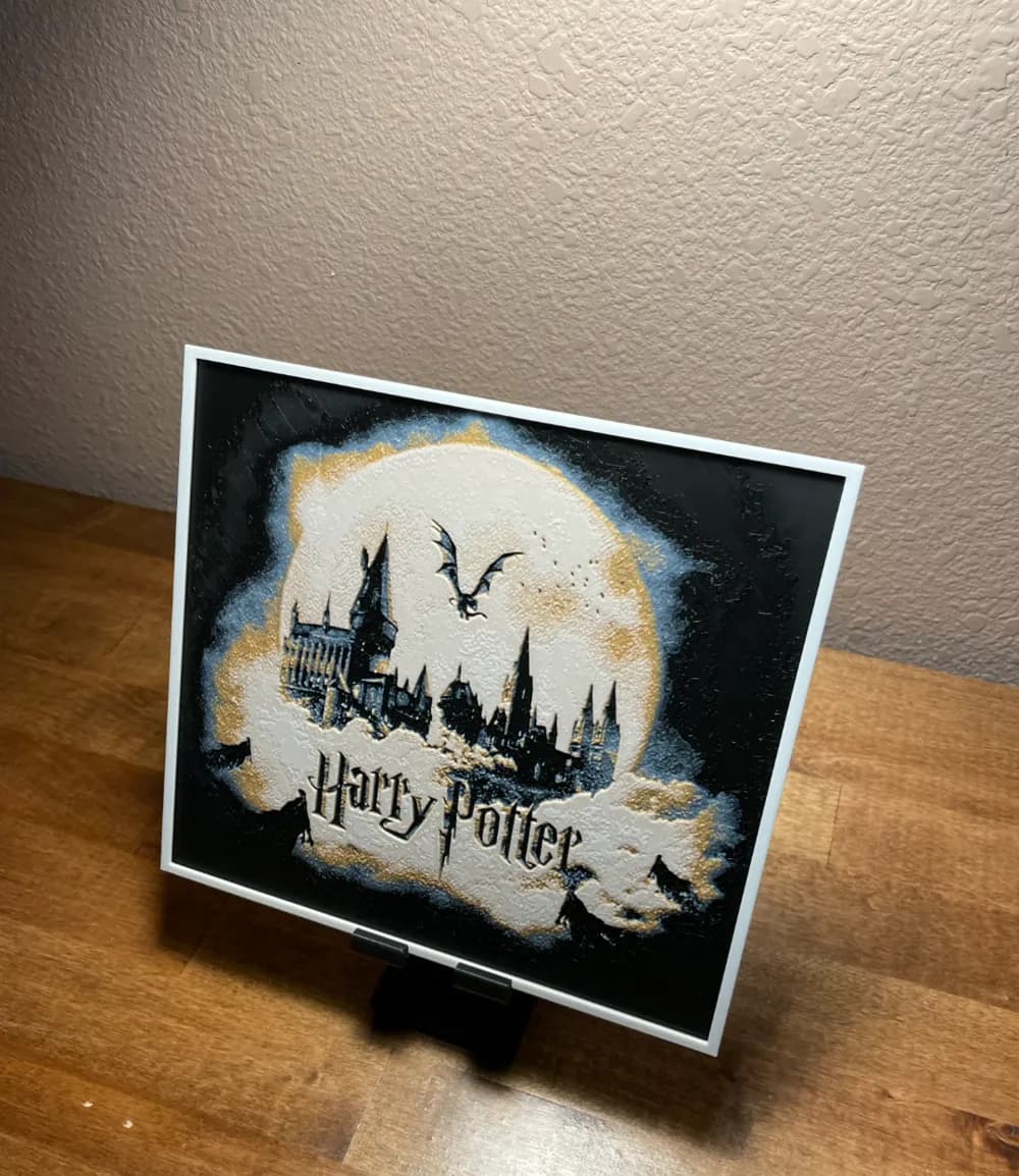 HueForge model: Hueforge - Harry Potter - Hogwarts by Cloudy Nostalgia