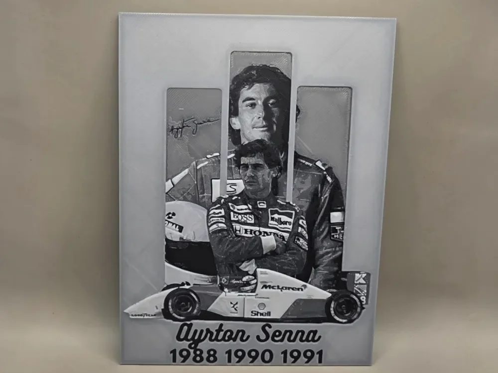 Ayrton Senna - HueForge by keko HueForge model: Ayrton Senna - HueForge by keko