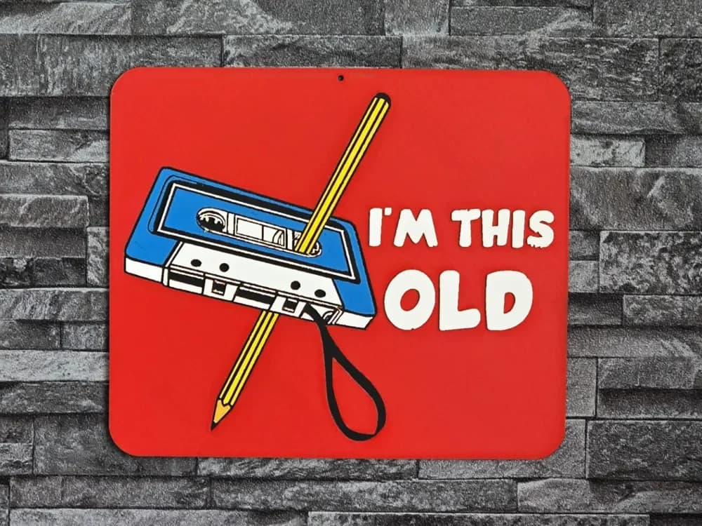 HueForge model: Hueforge Vintage I'am this old by StefBull85