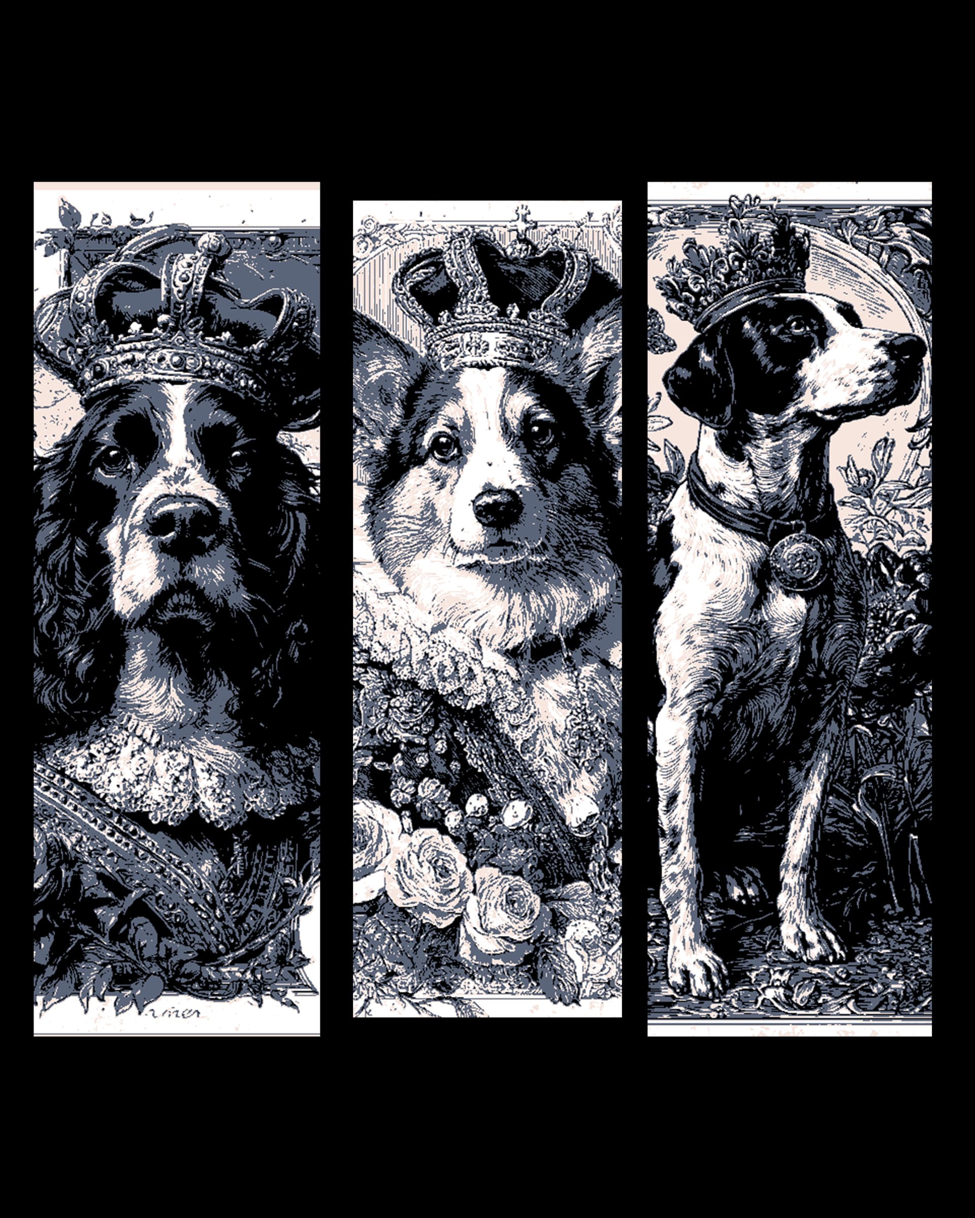 Regal Portraits of Mans Best Friend - Set of Bookmarks Regal Portraits of Mans Best Friend - Set of Bookmarks