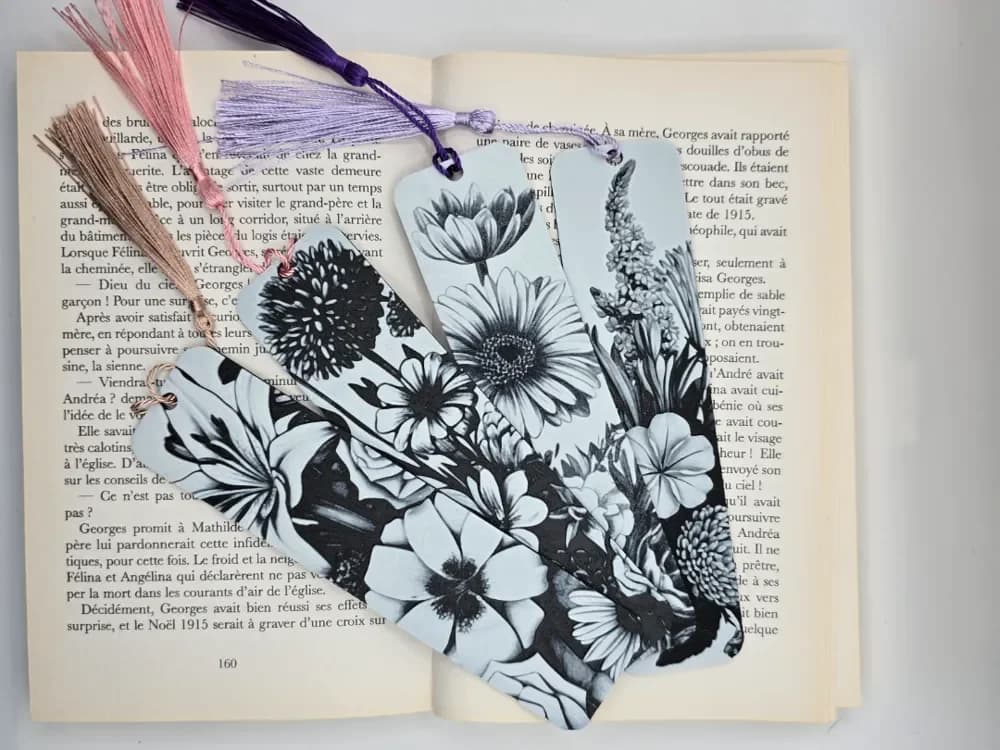 Bookmarks Flowers by Kactus Fpv HueForge model: Bookmarks Flowers by Kactus Fpv