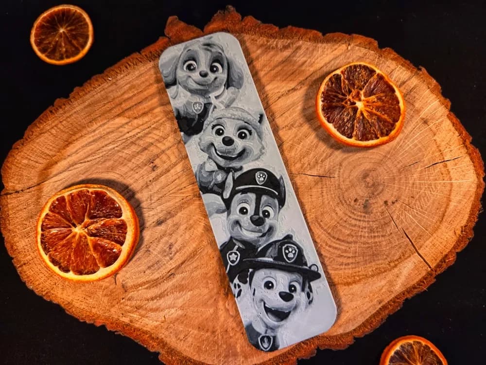 Paw Patrol bookmark - hueforge by EternalDesigns3D HueForge model: Paw Patrol bookmark - hueforge by EternalDesigns3D