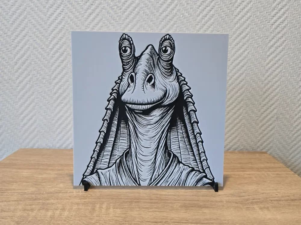 Jar Jar Binks Star Wars Hueforge by Kactus Fpv HueForge model: Jar Jar Binks Star Wars Hueforge by Kactus Fpv