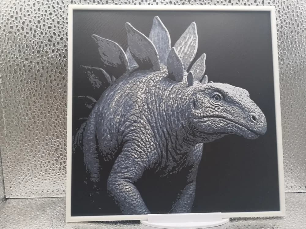 Stegosaurus hueforge by Borishotch Industries HueForge model: Stegosaurus hueforge by Borishotch Industries